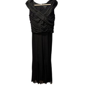 Scarlett Nite Womens Black Evening Long Dress Gown Size 14 Dress